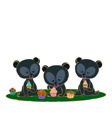 Bears Brothers from Brave - Baked Pin Traders Delight - LE 70 Fantasy Pin