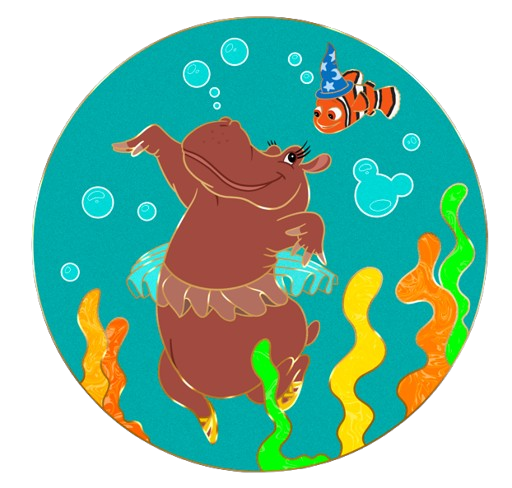 Dance of the Hippos - Mini Jumbo LE 30 Fantasy Pin