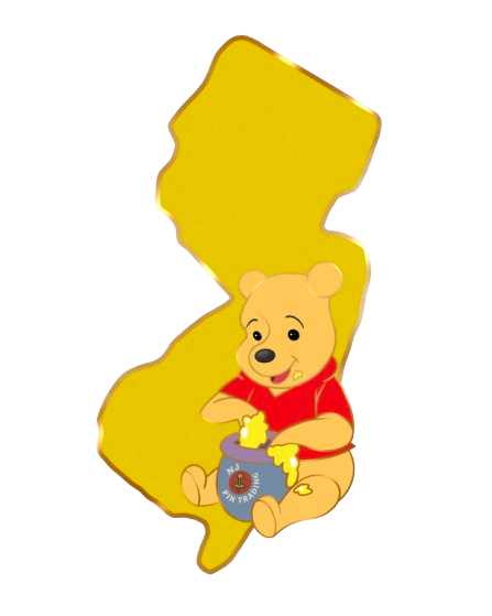Winnie the Pooh - NJ State Series - Limited Release Fantasy Pin