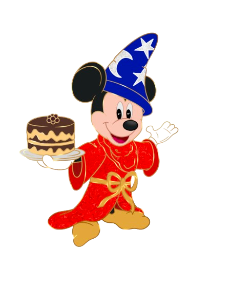 Sorcerer Mickey - Baked Pin Traders Delight - LE 70 Fantasy Pin