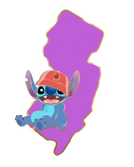 Stitch - NJ State Series - Limited Release Fantasy Pin