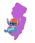 Stitch - NJ State Series - Limited Release Fantasy Pin